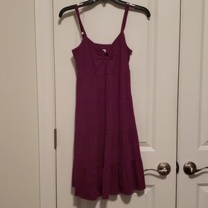 Strappy purple dress